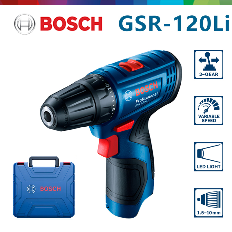Power Tools Woodworking - بوش GSR 120-LI 12V مثقاب كهربائي