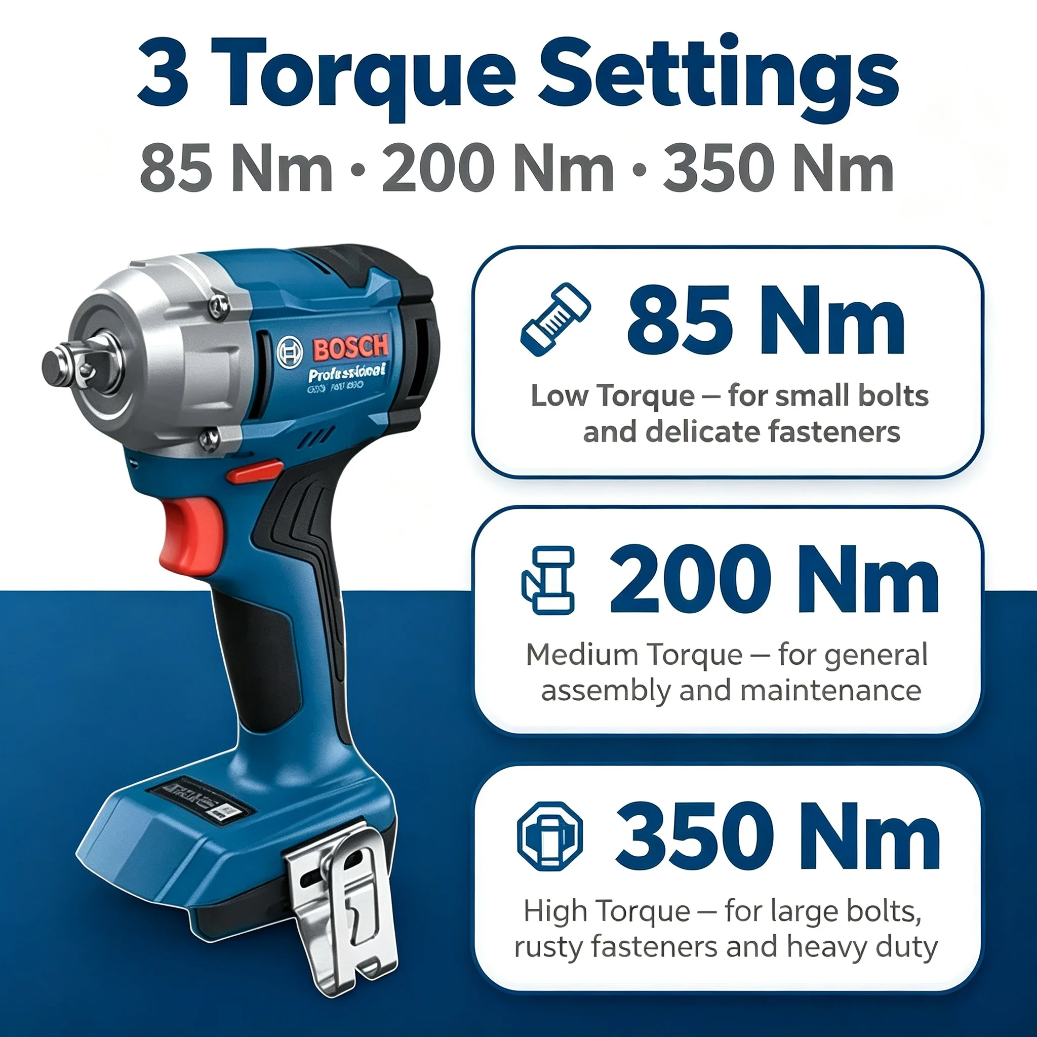 Impact Driver Cordless - مفتاح الربط اللاسلكي بوش بروفيشنال GDS