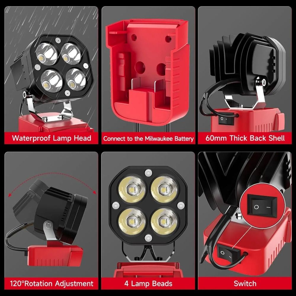 إضاءة لمواقع العمل بقوة 6500 ك - مراجعة Power Tools Construction وسعره