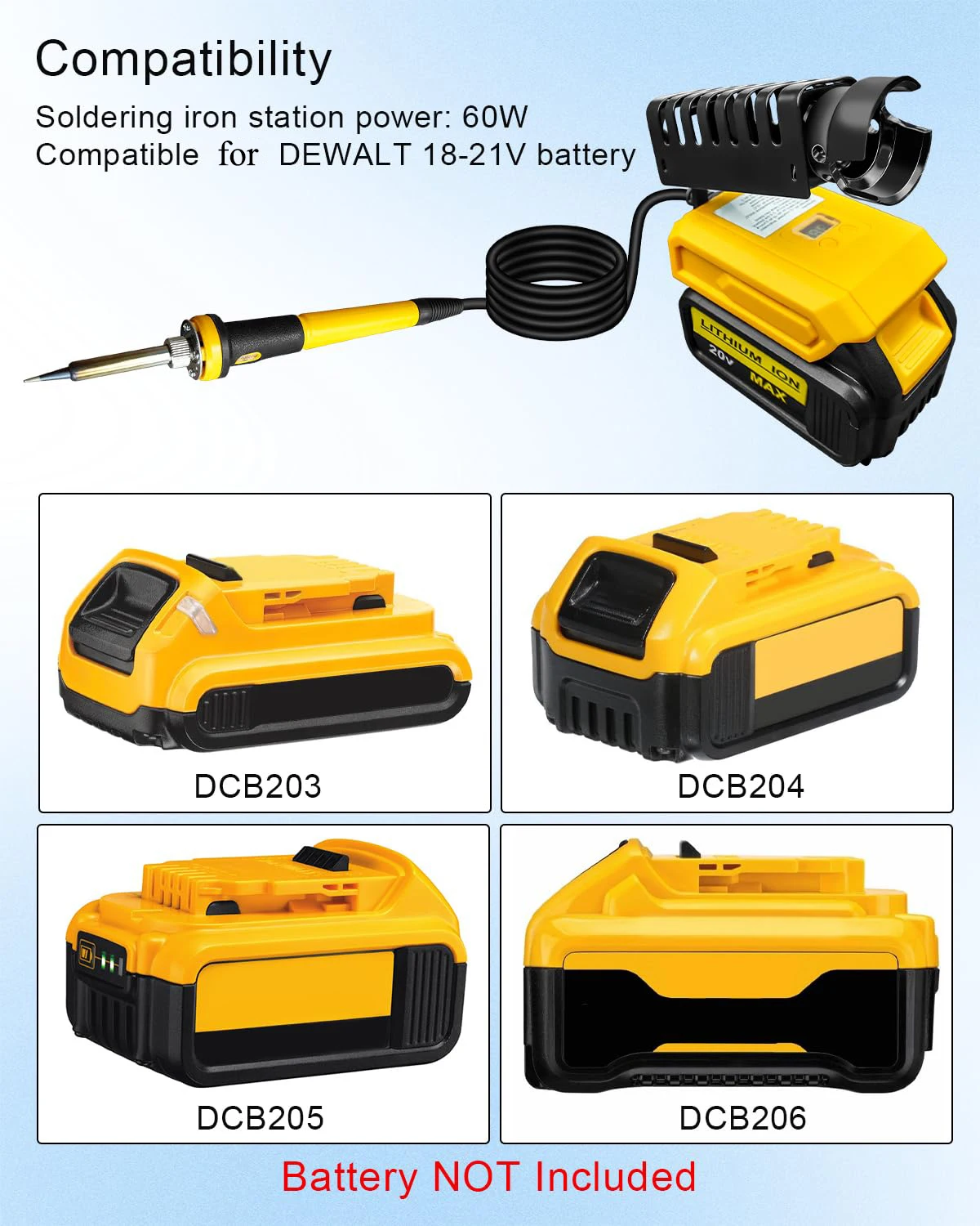 مجموعة مكواة لحام محمولة متواف - مراجعة Power Tools Dewalt وسعره