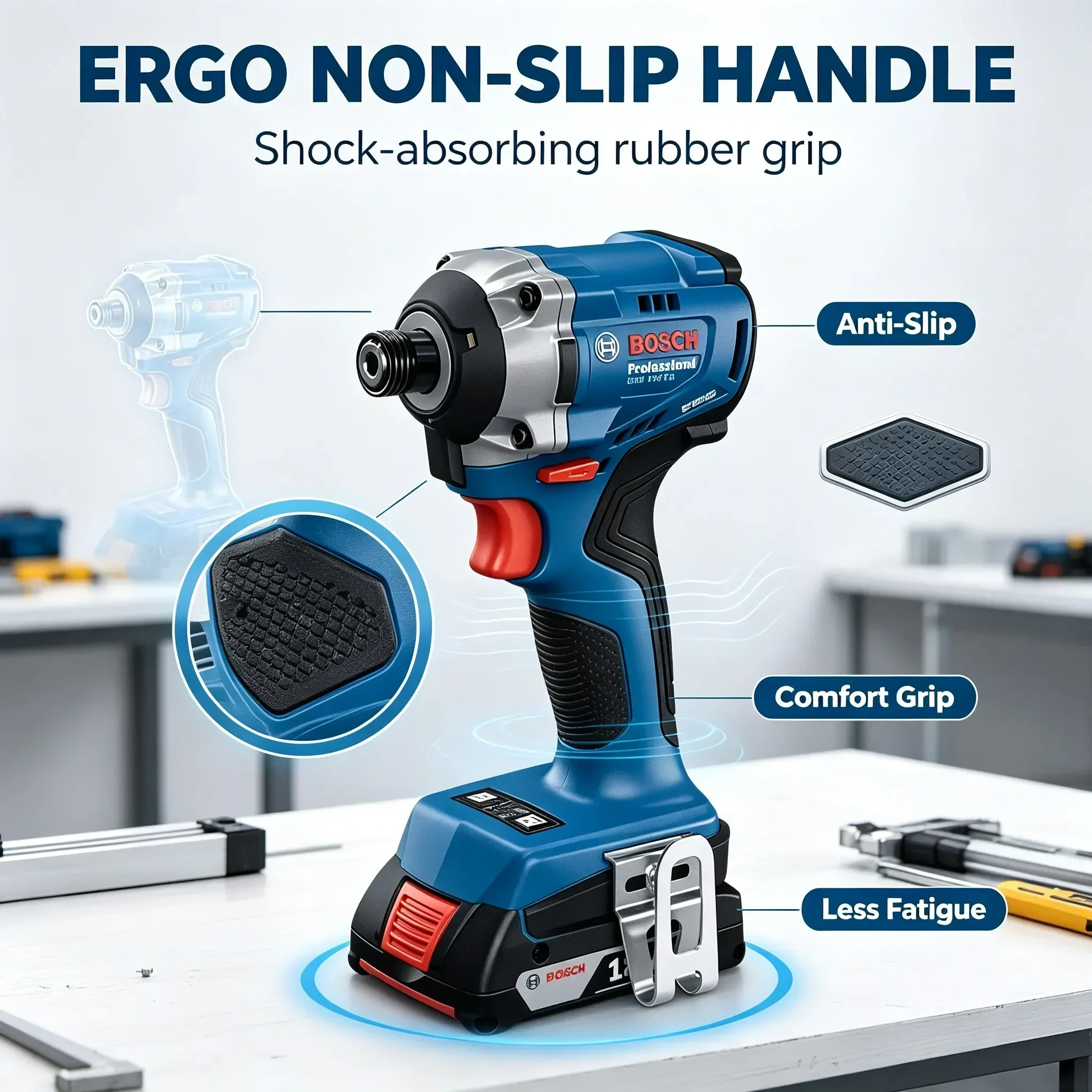 بوش GDR 18V-215 بروفيشنال، مفك - مراجعة Impact Driver Cordless وسعره