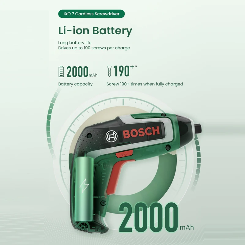 مفك براغي لاسلكي بوش IXO 7 بقو - مراجعة Power Tools Portable وسعره