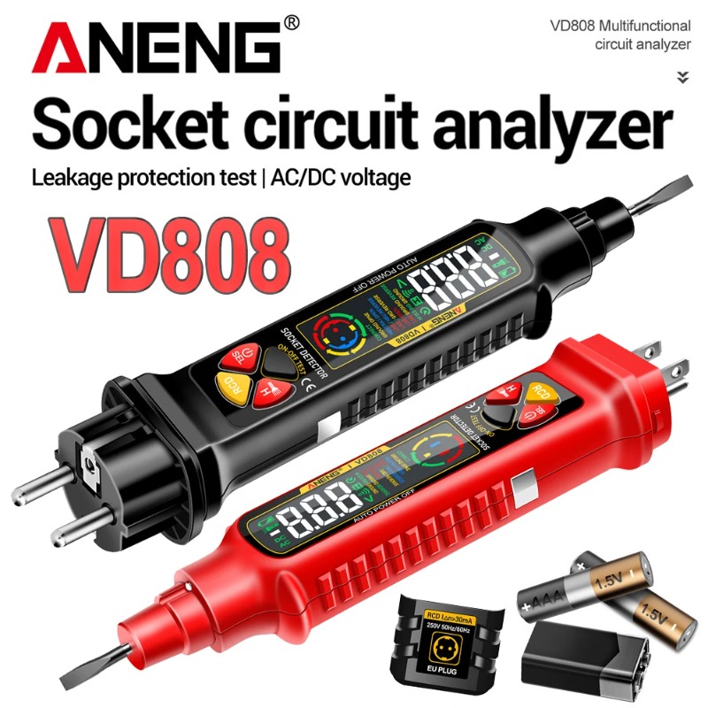 جهاز ANENG VD808 لقياس الطور و - مراجعة Power Tools Voltage وسعره