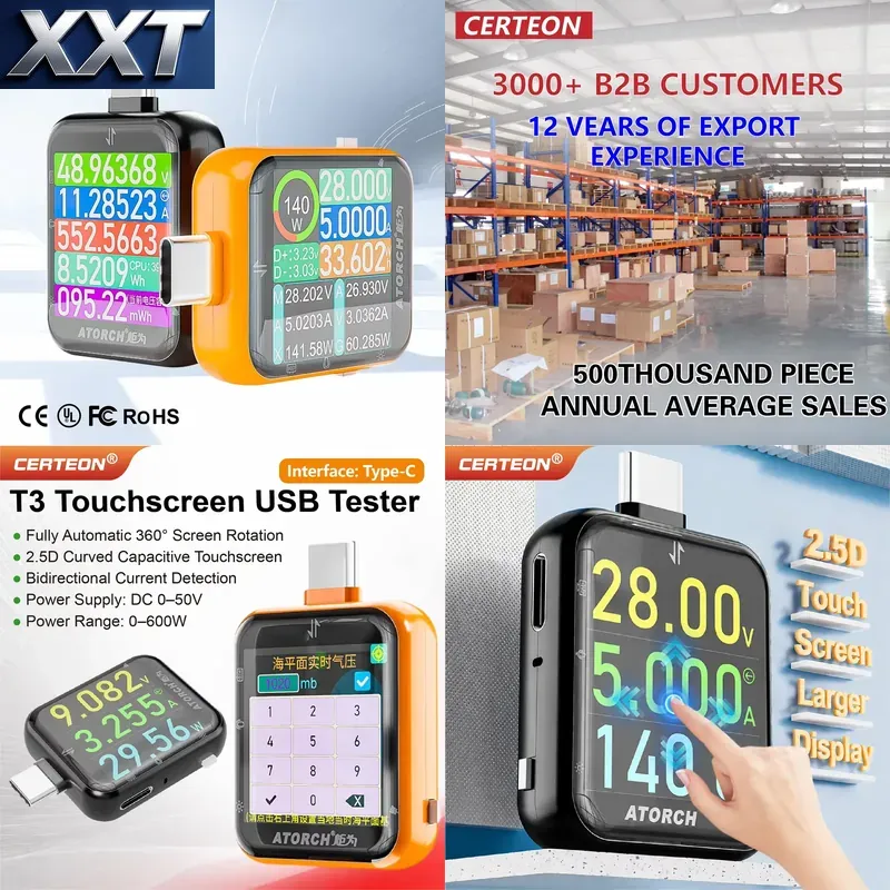 جهاز اختبار الطاقة XXT T3 USB  - مراجعة Power Tools Voltage وسعره
