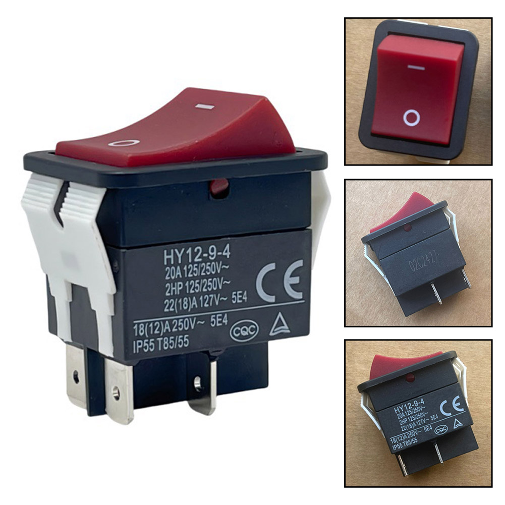 مفتاح روكر HY12-9-4 بقوة 20 أم - مراجعة Power Tools Woodworking وسعره