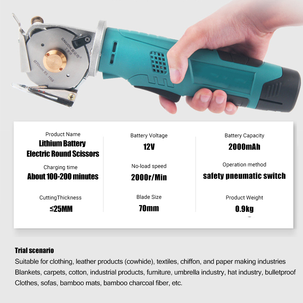 مقص كهربائي دائري لاسلكي ، قاط - مراجعة Power Tools Universal Battery وسعره